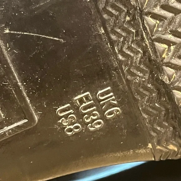 Hunter Rainboots Original Tall Gloss Rain Boot Wellies women's sz 8 Black - Picture 10 of 13